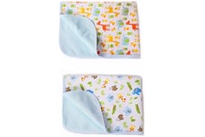 Baby Reusable Diaper Changing Pad for Home and Travel,Portable Waterproof Urine Mat Packing of 2