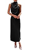 PRETTYGARDEN Women's 2025 Summer Satin Dress