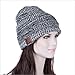 Zibaar Latest Bluetooth V4.1 Wireless Bluetooth Headphone Beanie; Combined with Removable Bluetooth Headset; Hands Free Talking; Mix Color Knit with Cuff Design - Unisex - Mixed B/W