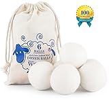 Wool dryer balls,Pack of 6 XL 2.8