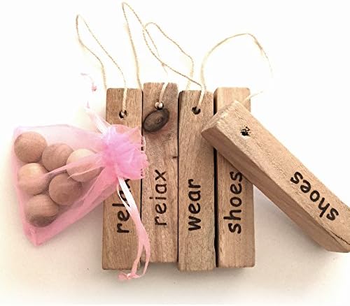 theBathMart Natural Insect Repellent Moth-proofing Camphor Wood Set [5 Wood Strips + 6 Wood Balls]