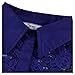 MissMay Women's Vintage 1950s Style 3/4 Sleeve Lace Flare A-line Dress (Small,Bright Blue)