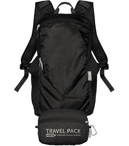 dagobert niko lightweight hiking backpack ChicoBag Travel Pack rePETe + Refine Size:4oz (A47) AFTCO Heavy Duty Guide speed side mesh pockets