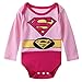 A&J Design Baby Girls' Supergirl Long Sleeve Bodysuit 6-9 Months