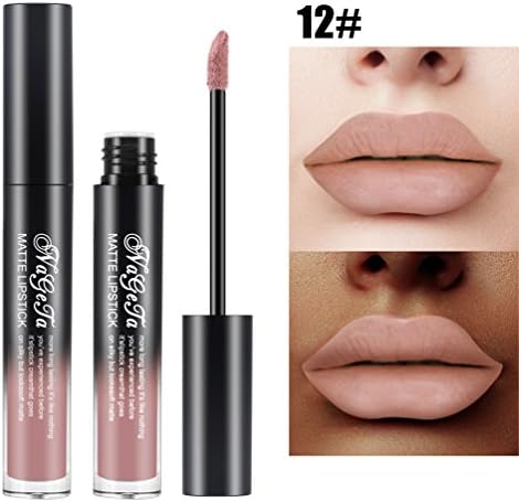 HCFKJ New Lip Lingerie Matte Liquid Lipstick Waterproof Lip Gloss Makeup 24 Shades
