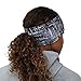 TrailHeads Print Headband | Ponytail Headband for Women | Ear Warmer for running and hiking - grey matrix