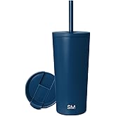 Simple Modern Insulated Tumbler with Lid and Straw | Iced Coffee Cup Reusable Stainless Steel Water Bottle Travel Mug | Gifts for Women Men Her Him | Classic Collection | 20oz | Slumberland