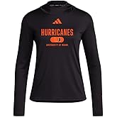 adidas womens D4t University of Miami Lightweight Hoodie