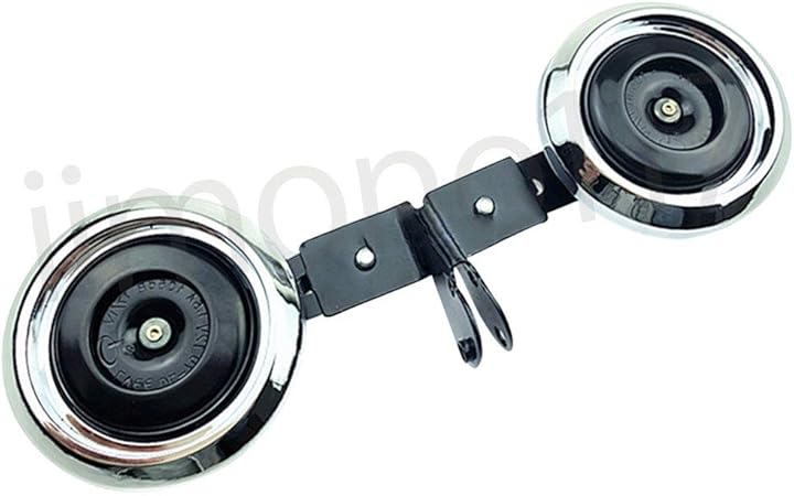 Amazon Iimono117 バイク汎用 ダブルホーン ステー付 ホーン 警音器 クラクション Dc 12v ホーン 車 バイク