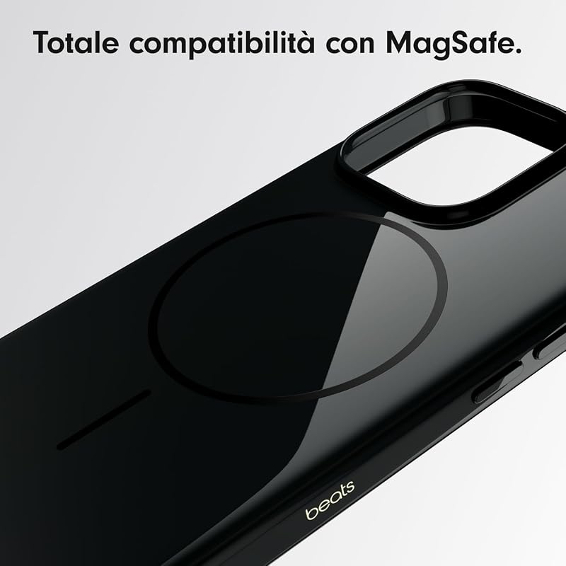Custodia per iPhone 16 Pro – Custodia protettiva MagSafe, resistente ai graffi, sottile, fodera in microfibra – Nero notte