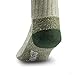 Merino Wool Crew Hiking Sock - Moisture Wicking - Olive Green - Small