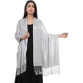 LMVERNA Women's Sparkling Glitter Pashmina Scarf Shimmer Reversible Shawls and Wraps Scarf for Women