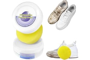 Multi-Functional Cleaning and Stain Removal Cream,Shoe Cleaning Cream,White Shoe Cleaning with Sponge