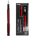 Pilot Fountain Pen LIGHTIVE Active Red Medium Point FLT-2SR-AR-M Black Ink With Kanji LOVE Sticker, 0.53 x 5.59 in