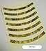 Inlay Sticker Decal Acoustic Guitar Purflinng Sound Hole in Abalone Theme - Rosette Strip/OC