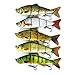 Isafish Fishing Lure 4 Sections Swimbait Bait Tackle