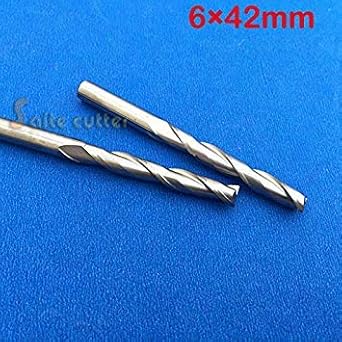 Generic 1pc 6mm Solid Carbide CNC Drill Bit Set Milling Tools EndMill 2 Two Flute Spiral Router Bits 42mm