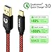 USB Type C Cable， 6.6ft (2 Packs) USB 3.0 Fast Charge & Data Transfer Cord Nylon Braided for Samsung Galaxy S8/S8+, Note 8, Google Pixel 2, Switch, LG V30, V20, Nexus 5X, 6P and more by YONTEX