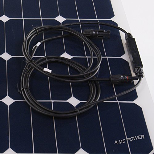 AIMS Power 60W Flexible Bendable Slim Solar Panel & 10 Amp Charge Controller KIT