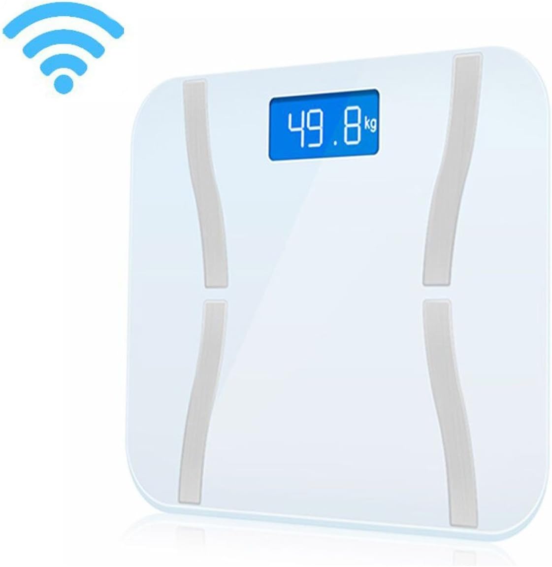 Body Fat Scale WiFi Digital Bathroom Scale Body Composition Monitor for Body Weight Fat Protein Muscle Mass Bone Mass BMI (WiFi Smart Scale)