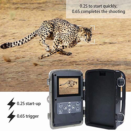 image for FUNSHION Trail Camera 16MP 1080P Game Camera with 2.4 inch LCD IP56 Wa