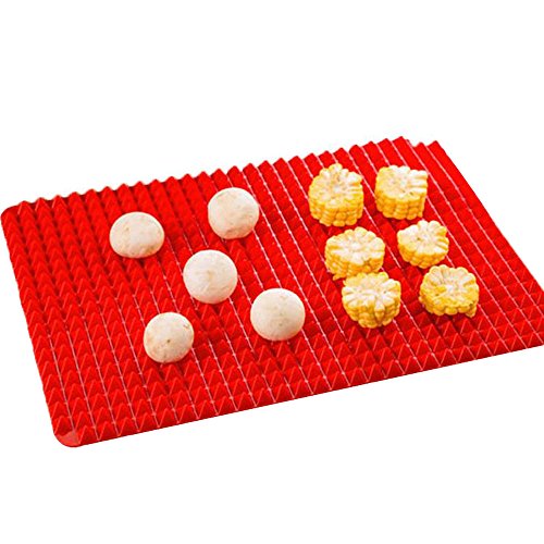LetGoShop Non-stick Silicone Baking Mat Pyramid Pan Healthy Cooking Heat Resistant Oven Barbecue Oil Control Oil Filtration Baking Pad - Thumbnail 3