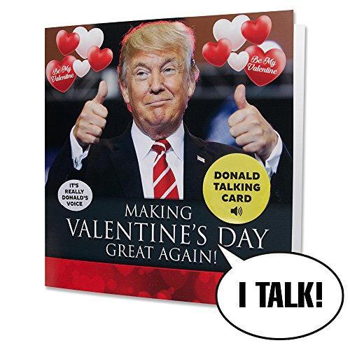 Talking Trump Valentines Card - Surprise Someone With A Personal Valentine Day Greeting From The President Of The United States - Includes Envelope