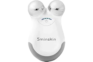 5minskin Microcurrent Facial Device – Micro Sculpting Face Lift Neck Massager | Skin Tighten and Rejuvenation Machine | Anti-Aging Wrinkle Remover | Galvanic Machine