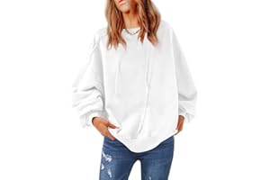 SHEWIN Oversized Sweatshirts for Women Loose Fit Casual Long Sleeve Drawstring Hooded Sweatshirt Hoodies