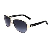 Marc Jacobs Sunglasses Aviator Full Rim, Gold/Black Frame and Grey Gradient Lens MARC699/S0RHL9O
