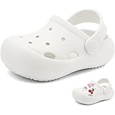 LEDINEY Toddler Classic Clogs Skin-Friendly Comfy Lightweight 丨Boys Girls Slip On Water Shoes