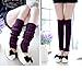 2 Pairs Womens Winter Warm Cable Knit Leg Warmers Knitted Crochet Long Knee Socks