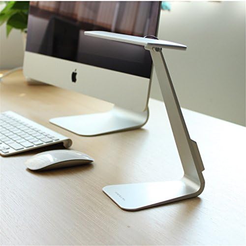 Traveppy Ultrathin Mac Style Dimming Touch Switch Reading Table Lamp Built in Battery Desk Lamp Night Light Gold