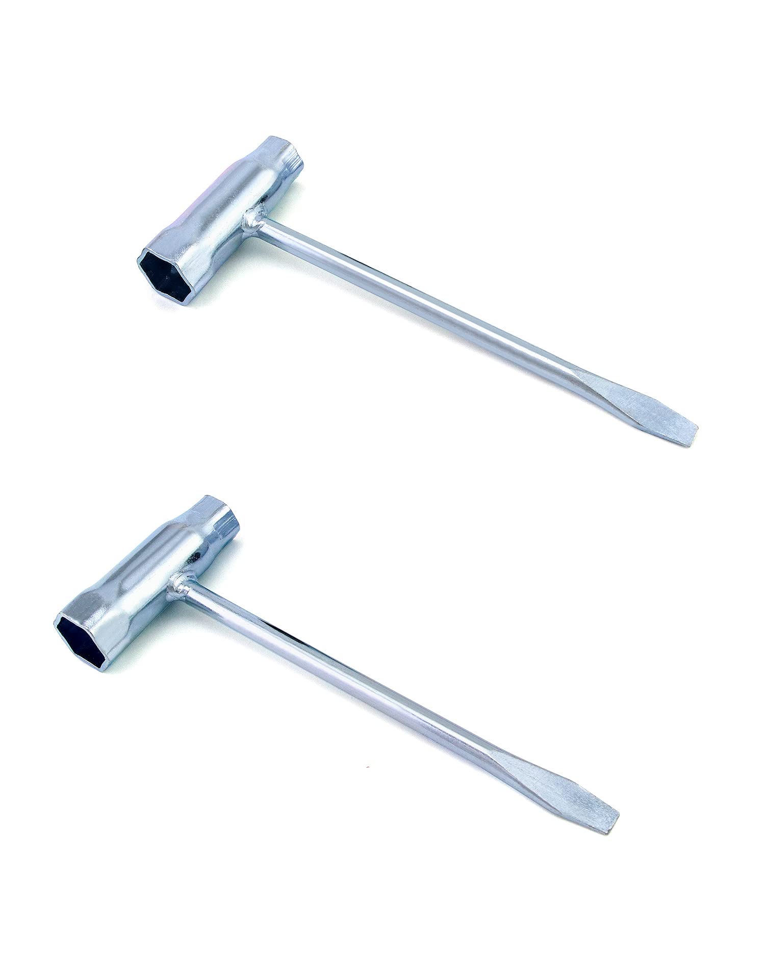 QWORK® Combination Spanner Wrench, T-Wrench for Chainsaw Saws, 13mm x 19mm