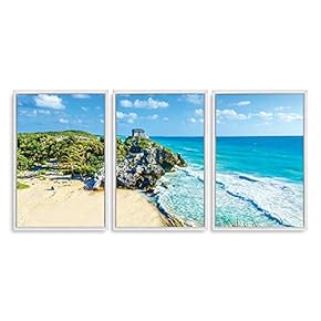 3 Piece Framed Canvas Wall Art for Living Room, Bedroom Scenery Theme Canvas Prints for Home Decoration Ready to Hang - 16"x24"x3 Panels