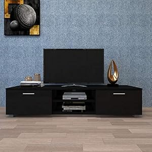 V-HOME TV Stand for 65/70 Inch TV, Universal TV Stand, TV Cabinet with Storage, Living Room Entertainment Media Center…