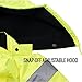 New York Hi-Viz Workwear WJ9012-4XL Men's ANSI Class 3 High Visibility Bomber Safety Jacket, Waterproof (4XL, Lime)