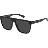 Polaroid Men's Casual. Rectangular Sunglasses, Blue