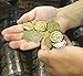 BEBODA 64 Metal Pirate Zinc Coins Treasure Large Shiny 25mm Replica Doubloon Toys for Pirate Party Game Decoration Token Supplies by Well Pack Box
