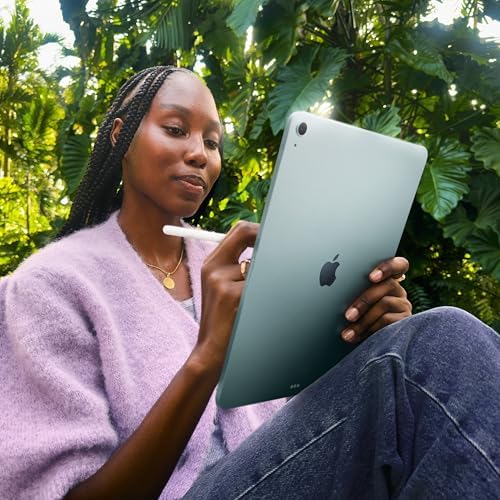 iPad Air de 11 polegadas com chip M3 concebido para Apple Intelligence, ecrã líquido retina, 512GB, câmara frontal/traseira de 12MP, Wi-Fi 6E, redes 5G, Touch ID — cinzento espacial