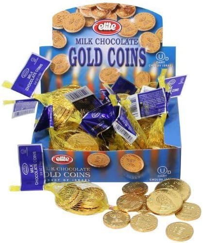 Gelt - Milk Chocholate Gelt Chanukah Coins by Paskez