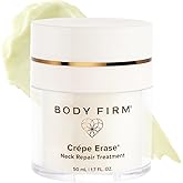 Body Firm Crepe Erase Neck Repair Treatment, Anti Aging Retinol Cream with Peptides, Shea Butter, Vitamin E, Squalane Oil, Wrinkle Cream for Crepey Skin Care and Firming Elasticity, 1.7 FL Oz