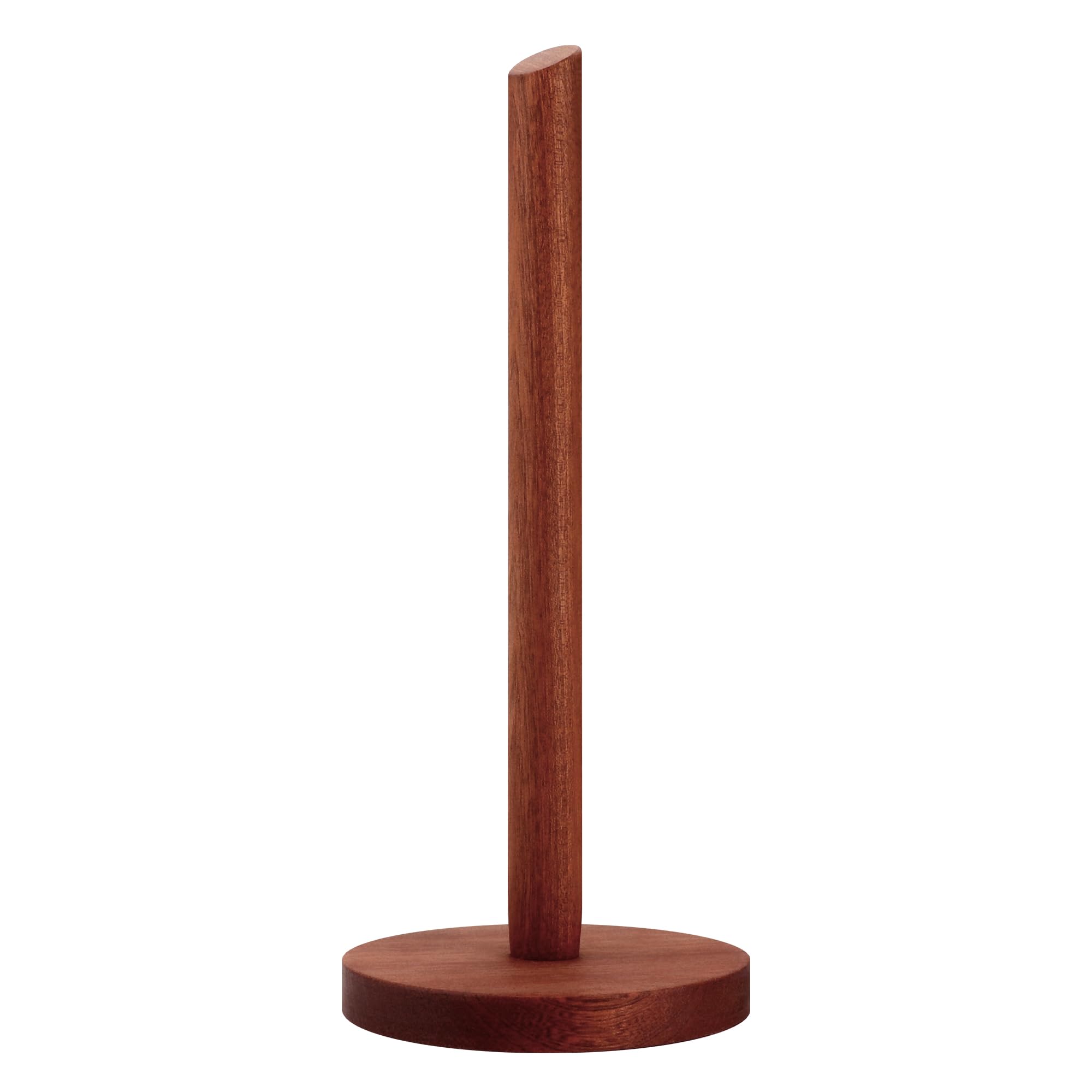 Photo 1 of Wooden Paper Towel Holder Countertop - Solid Ebony Paper Towel Dispenser Stand, Walnut