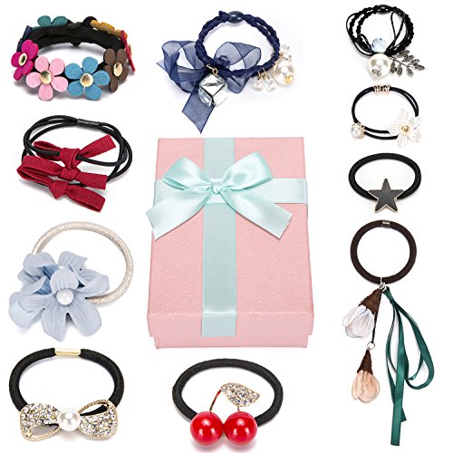 Hy Fancy 7pc 10pc Stylish Stretch Hair Ties Of Comfortable