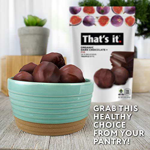 That's it. Valentines Day Gift (2 Pack)for her Organic Dark Chocolate Fig Truffles Fruit Bites 100% Plant Based Real All-Natural No Artificial Ingredients Healthy Snack Gluten Free Non-GMO - Thumbnail 4