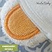 Vesta Baby Hooded Bath Towel and Washcloth Set for Sensitive Skin, Natural Bamboo Rayon 30 x 30 inch Soft Absorbent Towel for Babies, Toddlers, Infants, Little Kids