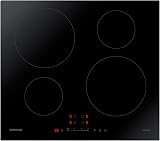 Samsung Induction Hob with 4 Cooking Zones Touch Control Ceramic Glass Black
