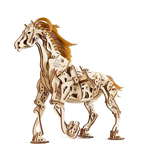 UGears Models 3-D Wooden Puzzle - Mechanical Horse Mechanoid