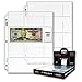 BCW Pro 4-Pocket Currency Pages | Pocket Size 2-3/4" x 6-3/4" | 20-Pages Total primary