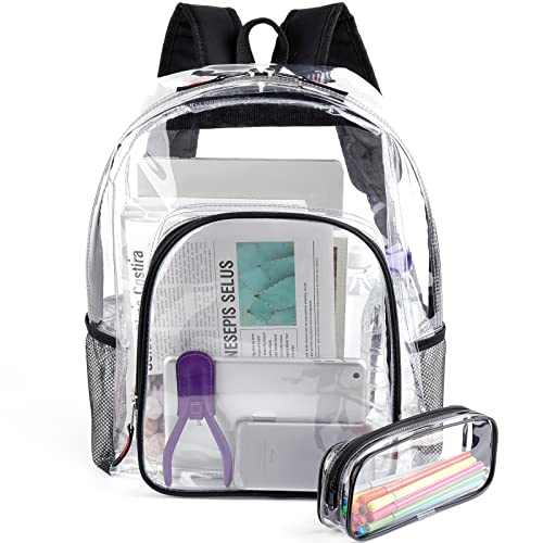 Clear Backpack Heavy Duty See Through Backpack Transparent Plastic PVC